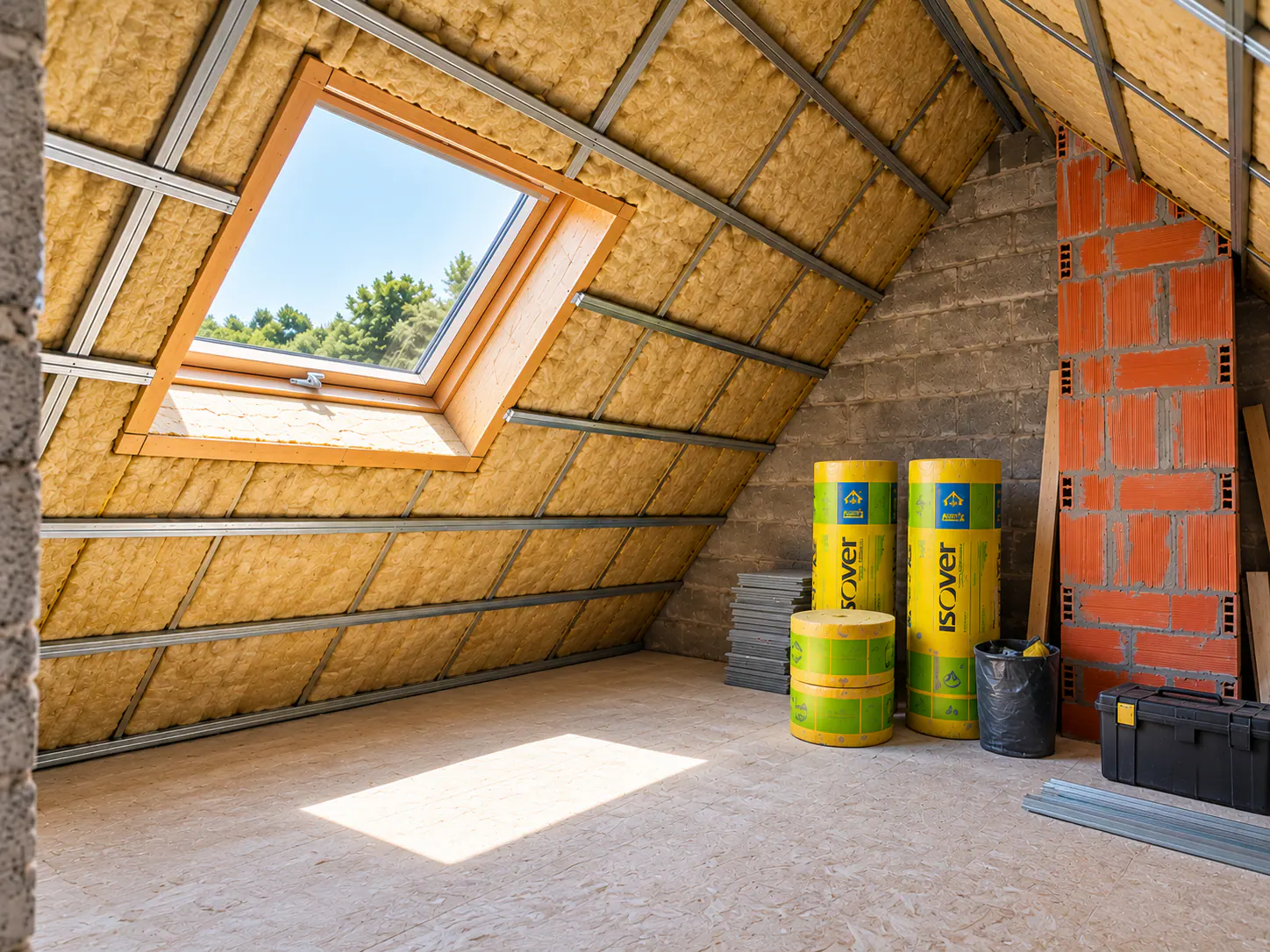 Isolation thermique des combles et rampants de toiture avec isolant sous toiture