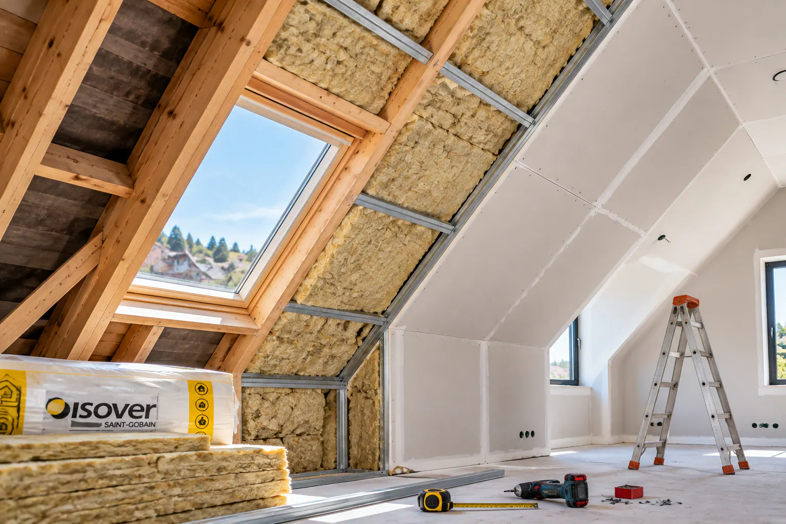 Isolation thermique des combles par l'intérieur