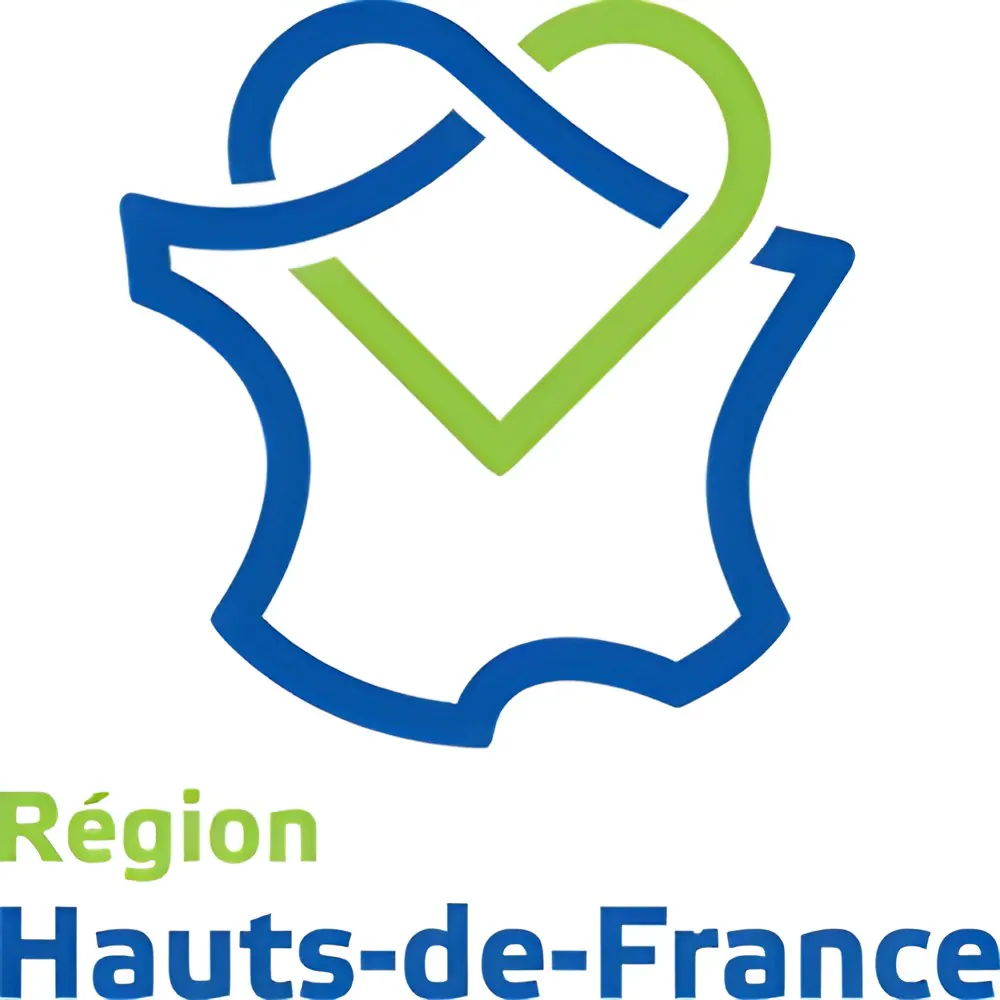 Logo Région Hauts-de-France avec symbole de validation pour les aides à la rénovation énergétique