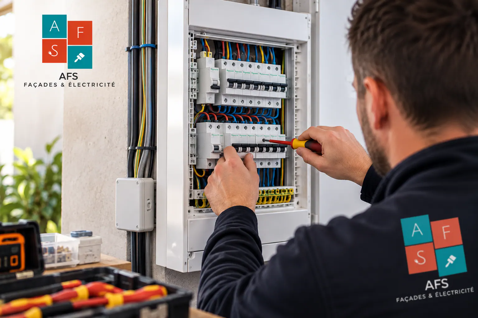 Rénovation d'un tableau électrique par un électricien à Isques