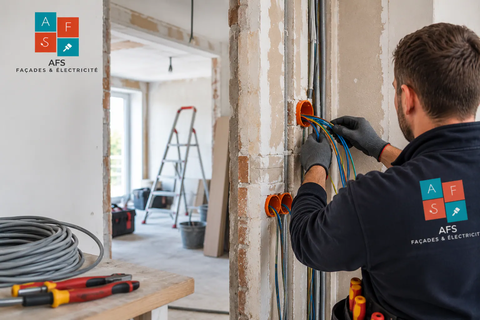 Rénovation d'une installation électrique par AFS à Isques